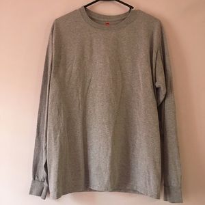 Hanes Men's Blank/Plain Long Sleeve Shirt